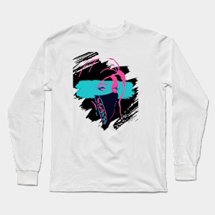 Bandana Style | Chicana Urban Pop Art Long Sleeve T-Shirt